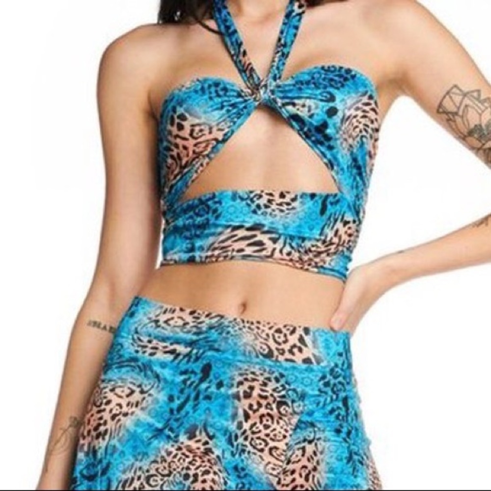 I am gia Animal Print top